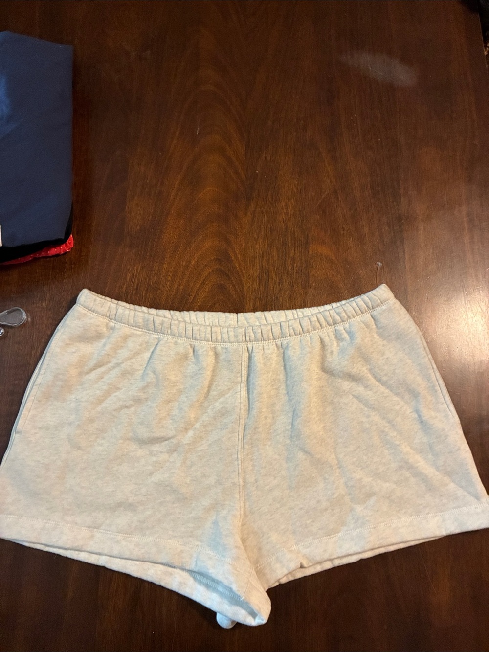 wild fable Light Cream Elastic-Waist Athletic Shorts